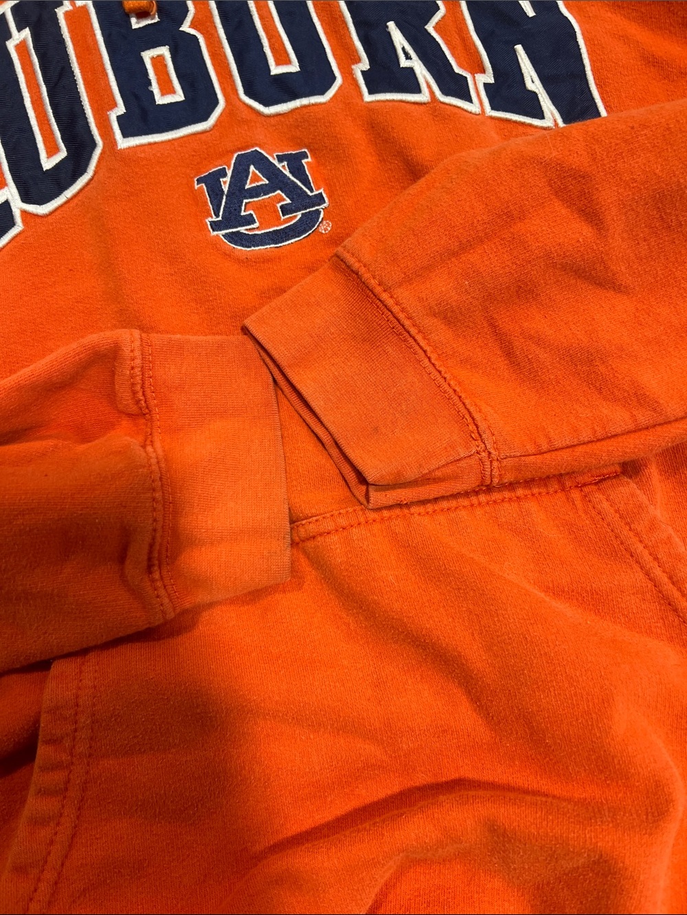NCAA Orange Auburn Arch Logo Crewneck Hoodie - Picture 4 of 6